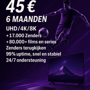 4K IPTV 6 Maanden
