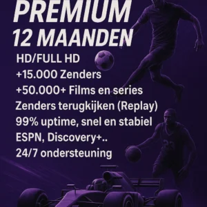 Premium IPTV 12 maanden