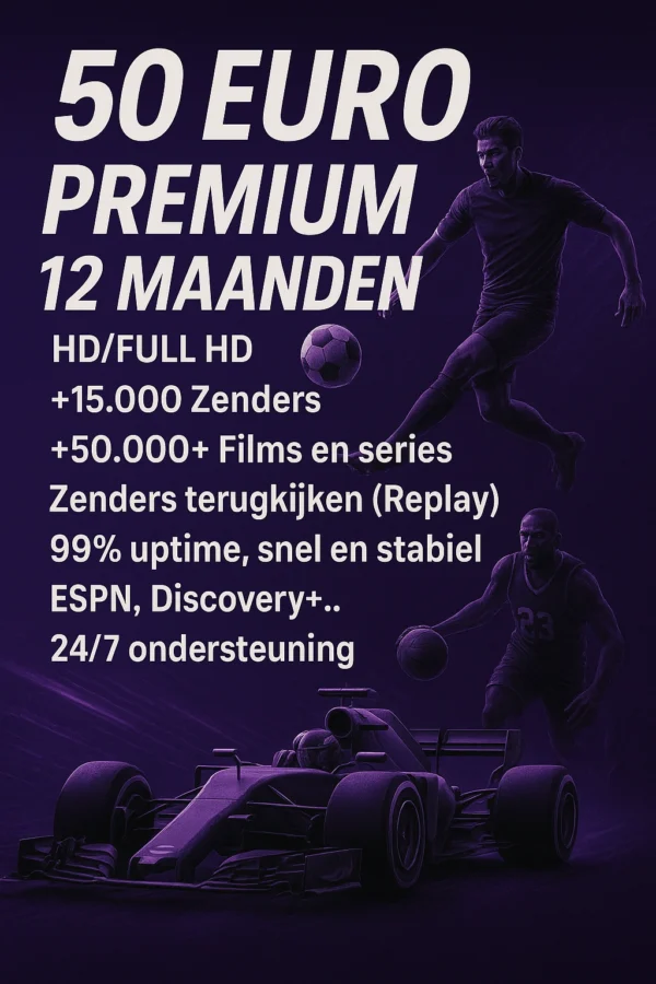 Premium IPTV 12 maanden
